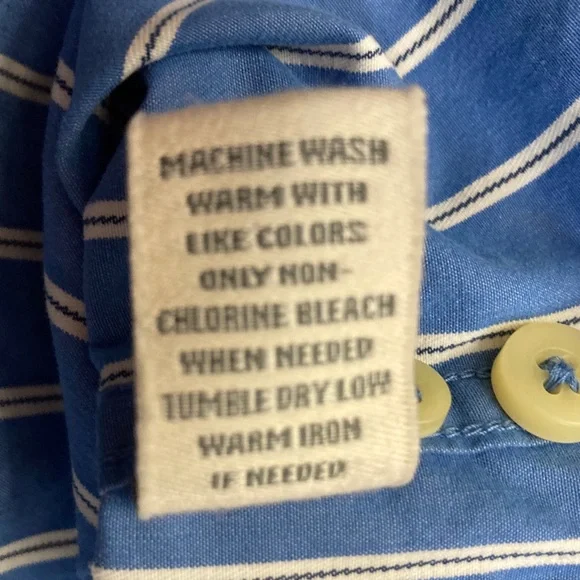 Abercrombie & Fitch Men’s Size XXL Striped Long Sleeve Muscle Button Up‎  Shirt - Picture 7 of 7